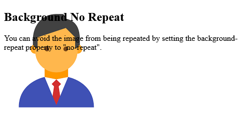 Full Example of HTML Background with no Repeat
