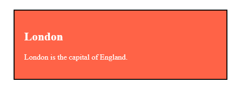 Example of HTML class Attribute