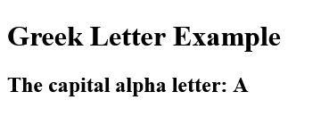 GREEK ALPHA