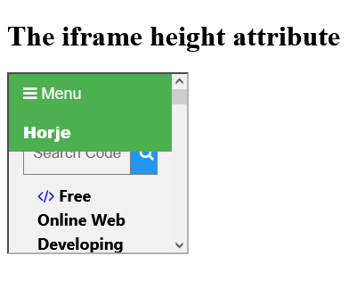 How to add HTML <iframe> width Attribute