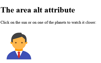 How to add HTML <area> alt Attribute