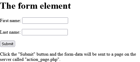 How to add HTML action Attribute