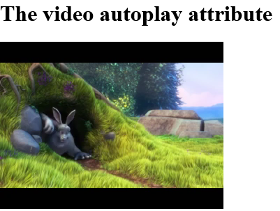How to add A video that will automatically start playing in HTML Page