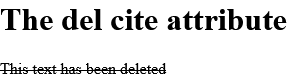 How to add A deleted text with a URL to a document that explains why the text was deleted