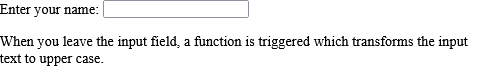 How to Validate an input field when the user leaves it
