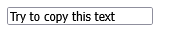 How to Execute a JavaScript when copying some text of an <input> element