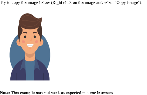 How to Execute a JavaScript when copying an image