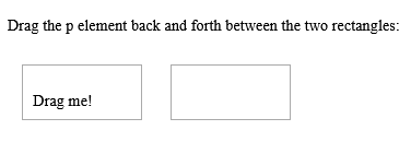 How to Execute a JavaScript when a <p> element is being dragged - P Example