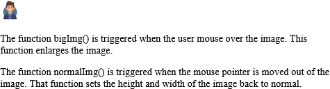 How to Execute a JavaScript when moving the mouse pointer over an image - HTML onmouseover Attribute