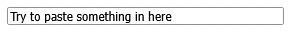 HTML onpaste Attribute