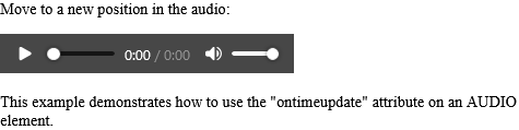 How to Run "myFunction" when the position of the audio changes - HTML ontimeupdate Attribute