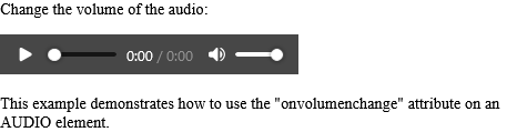 How to Run "myFunction" when the volume of the audio changes - HTML onvolumechange Attribute