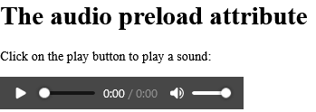 How to add Author thinks that the sound should NOT be loaded when the page loads - HTML preload Attribute