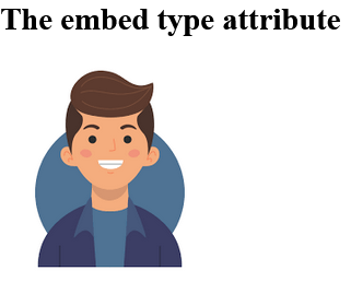 How to add An embedded flash animation with a specified media type - HTML type Attribute