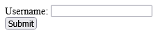 How to add An HTML form with two different input types; text and submit - HTML type Attribute