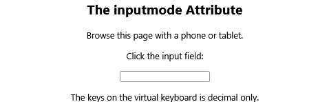 How to Show only decimal keys on the (virtual) keyboard