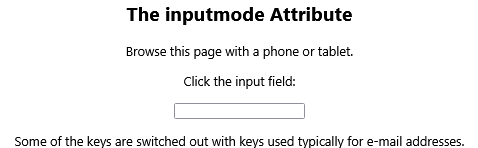 How to Show only email keys on the (virtual) keyboard