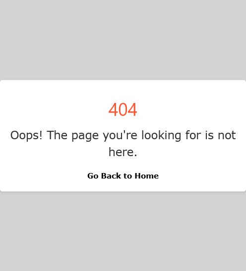 Build a Custom 404 Page