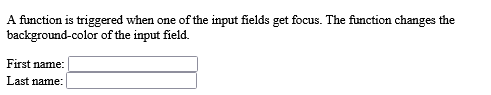How to Execute a JavaScript when an input field gets focus