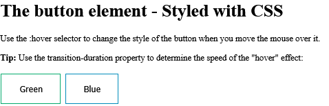 How to Use CSS to style buttons (with hover effect)