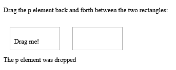 How to Execute a JavaScript when a <p> element is being dragged
