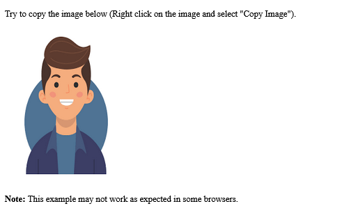 How to Execute a JavaScript when copying an image