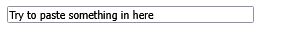 Example of HTML onpaste Event Attribute