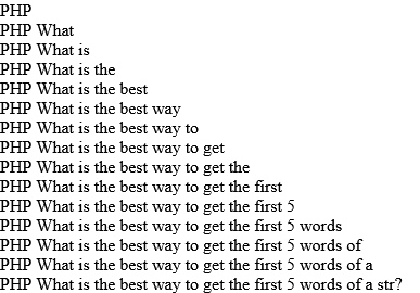 How to extract from small line to big line one by one from a Sentence