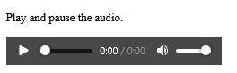 How to alert that the audio has been paused