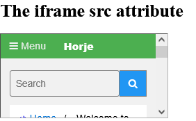 Example of HTML src Attribute in Iframe