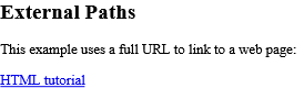 HTML Absolute URLs