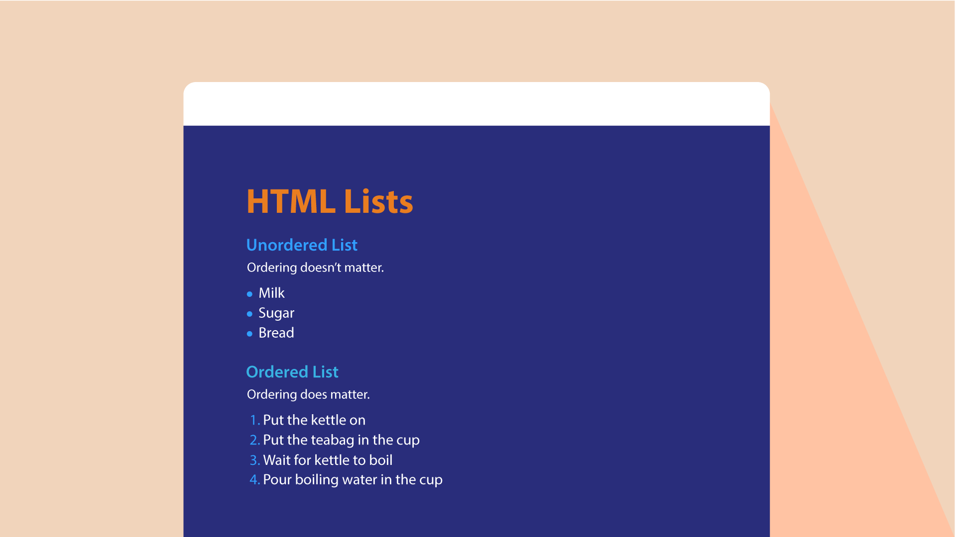 What is HTML Lists