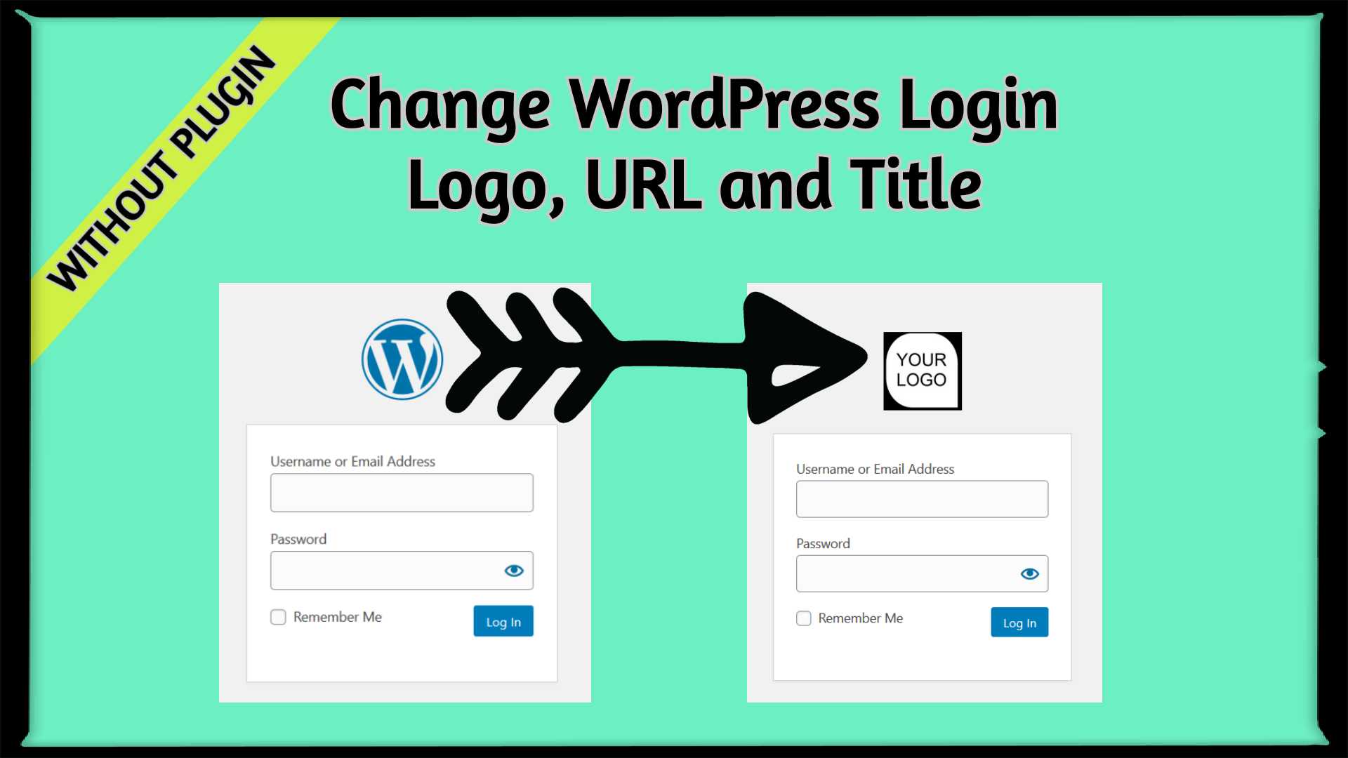 How to change the Login Logo & Image URL Link