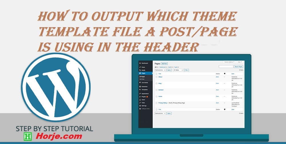 How to Output which theme template file a post/page is using in the header