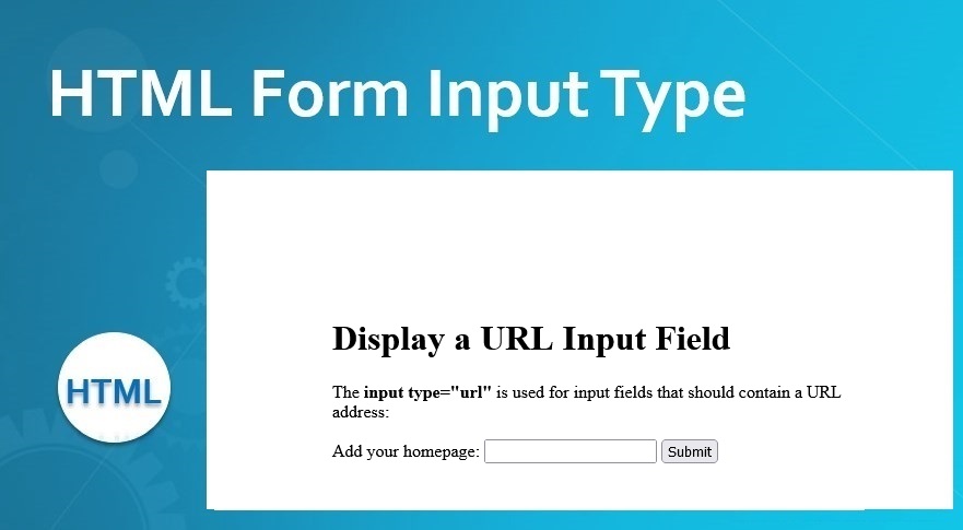 How to build HTML Input Type Url