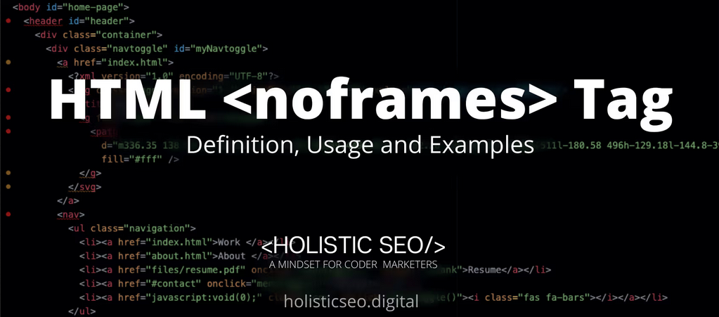 What is HTML <noframes> Tag