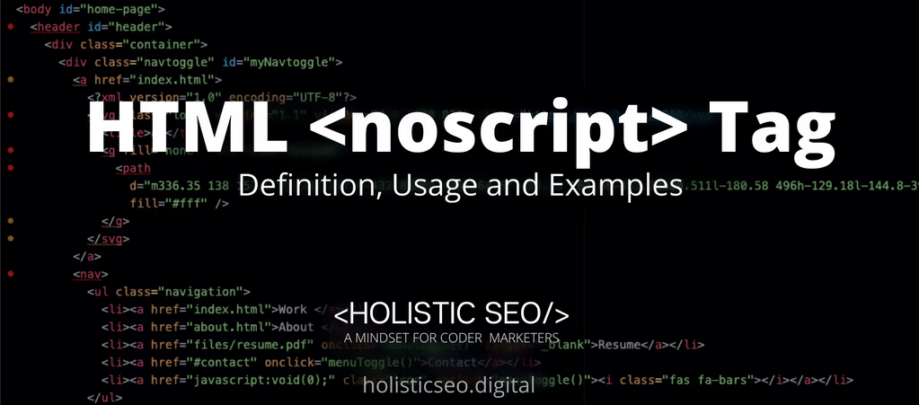 What is HTML <noscript> Tag