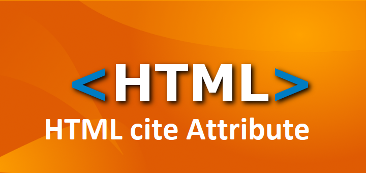 What is HTML cite Attribute
