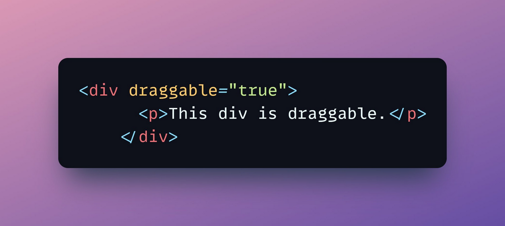 What is HTML draggable Attribute