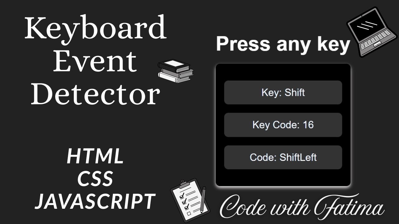 List of Keyboard Events Attribute