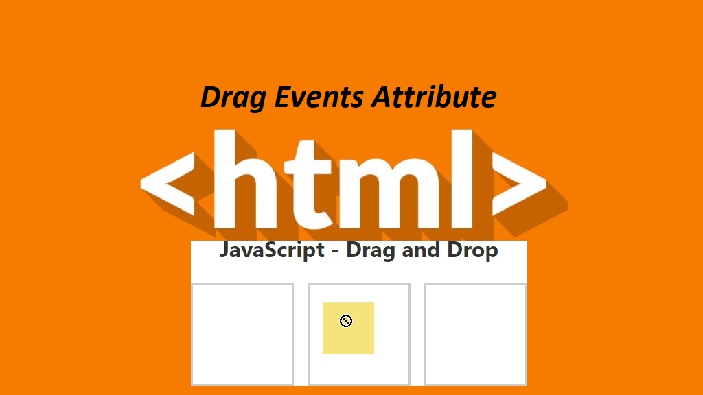 List of Drag Events Attribute